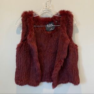 Real fur vest